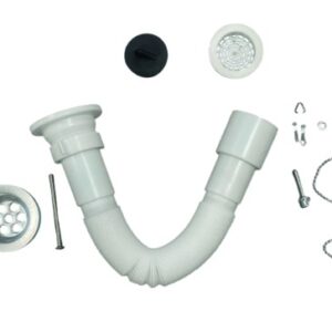 SIFÓN ACORDEÓN 1 1/2 FLEXIBLE PARA LAVAPLATOS