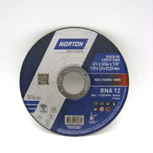 DISCO CORTE METAL 4 1/2"x1/8"x7/8"PLANO NORTON